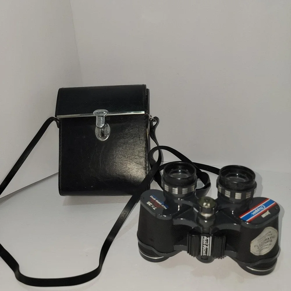 Vintage Jason Clipper 7x35 Binoculars Model 118 w/ Original Case Japan Optics